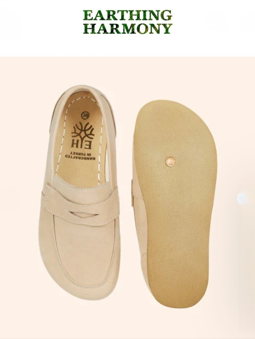 Earthing Harmony Natural Grounding Earthing Penny Loafer 8/8.5 Hippie